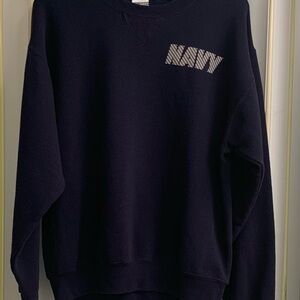 Vintage Authentic US Navy Soffe Men's  Crewneck Sweater